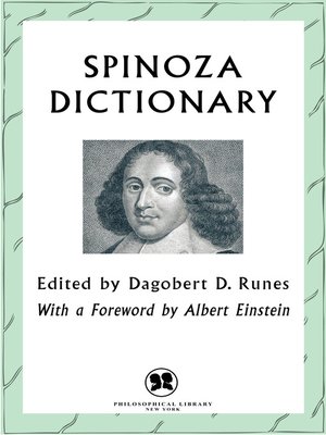 cover image of Spinoza Dictionary